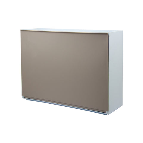Smooth Wall-Mounted Shoe Cabinet 16x51,5x39cm Taupe