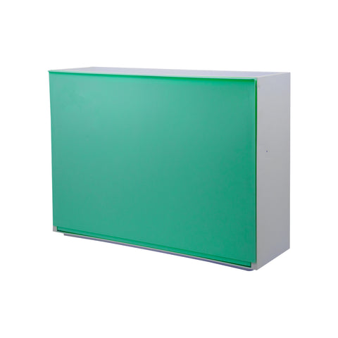 Smooth Wall-Mounted Shoe Cabinet 16x51,5x39cm Green