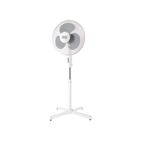 White 3-Speed Pedestal Fan 40w