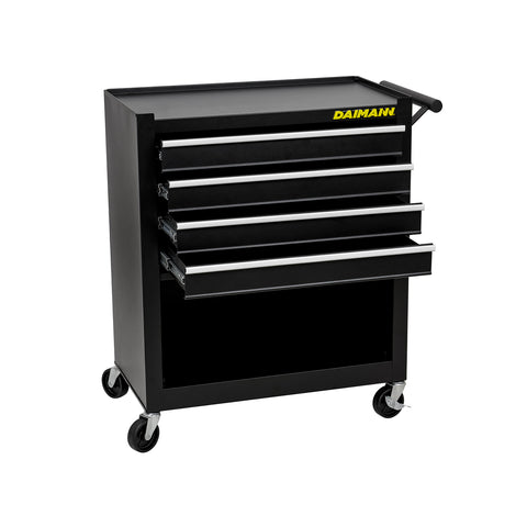 Workshop Trolley with 4 Drawers and Wheels