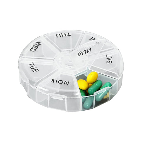 Pill Organizer with 28 Compartments