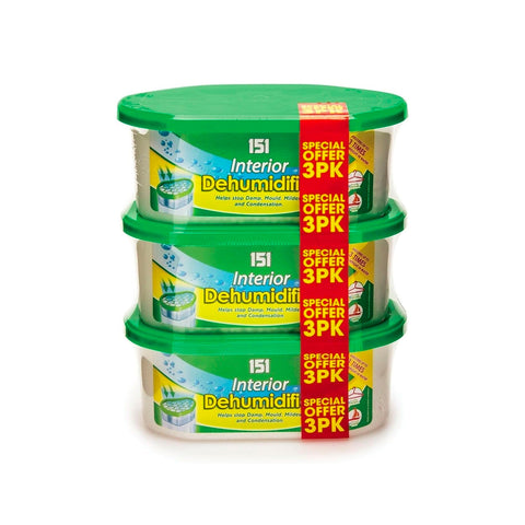 Set of 3 dehumidifiers, 250ml each
