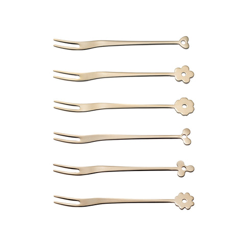 6 small forks for aperitifs, Party Cadeau