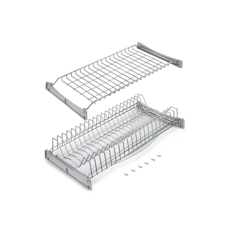 Hanging dish rack for cabinet in steel 86x27cm
