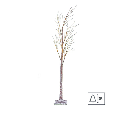 Christmas Tree with Branches and 210 LED Lights 150cm