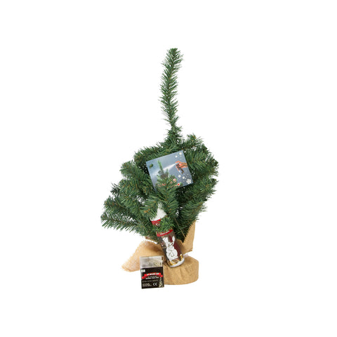 Snow-Covered Christmas Tree With LED Lights 50cm