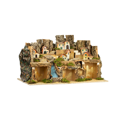 Neapolitan Cork Nativity Scene