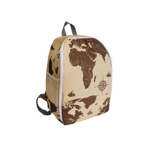 20l insulated backpack with map design