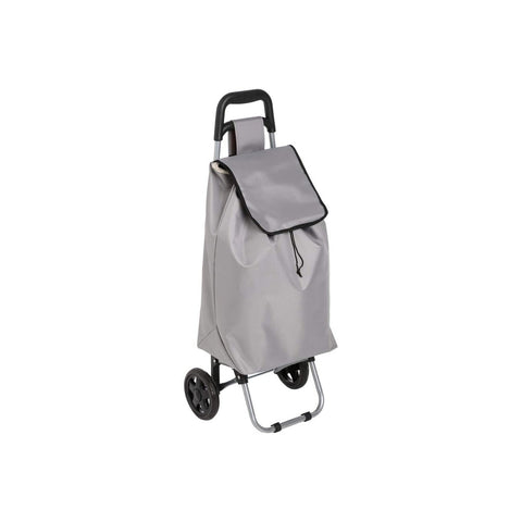 Foldable Gray Shopping Trolley 30l