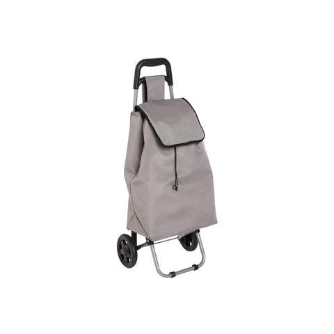 Foldable Brown Shopping Trolley 30l