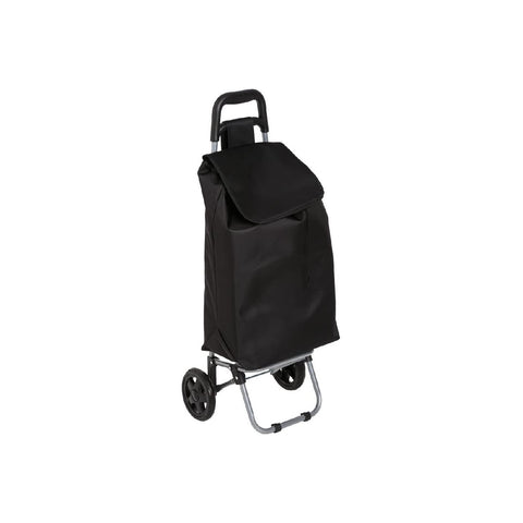 Foldable Black Shopping Trolley 30l