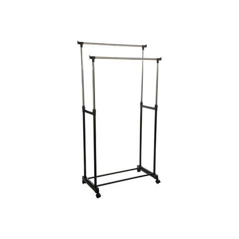 Clothes Rack with Wheels 84 x42 x 96,5-170 cm