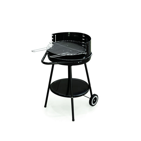 Round Barbecue with Wheels 51x85x63cm