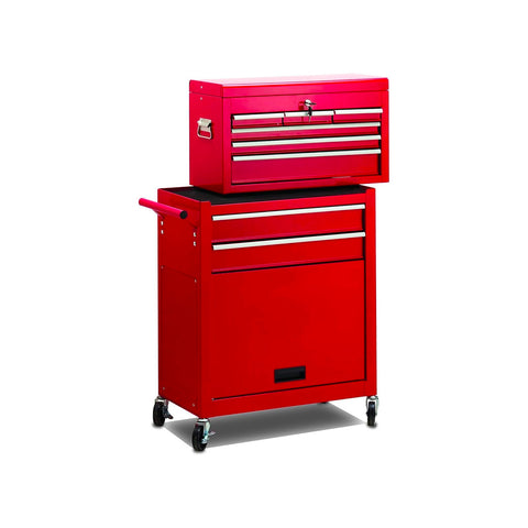 Modular Tool Cart with 9 Compartments