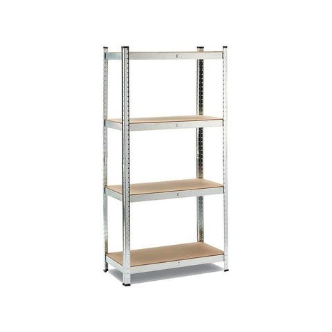 Interlocking Shelf with 4 Metal and MDF Shelves
