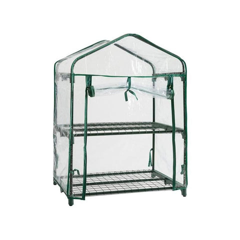 2-Tier Greenhouse with PVC Cover 69x49x93cm