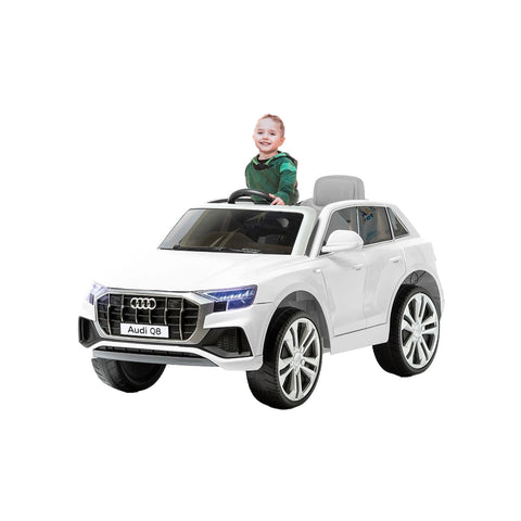 White Audi Q8 Electric Car 12v 4,5ah 116x73x54cm