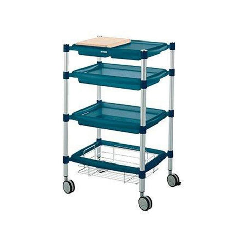 4-Tier Trolley with Wheels