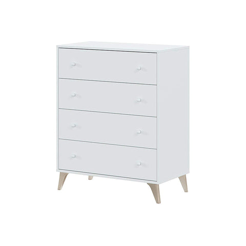 Chest of Drawers with 4 Drawers, White 77x95x40cm