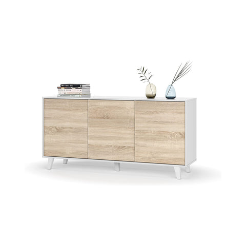 3-door mobile sideboard 75x154x41cm