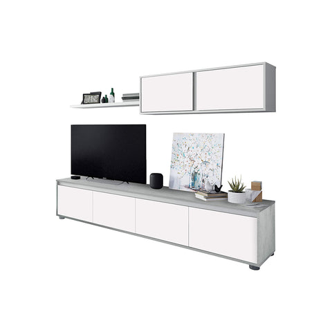 Open Shelving Unit, White 43x41x200cm