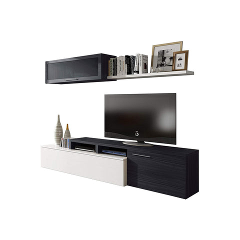 Open Shelving Unit, Gray 44x200x41cm