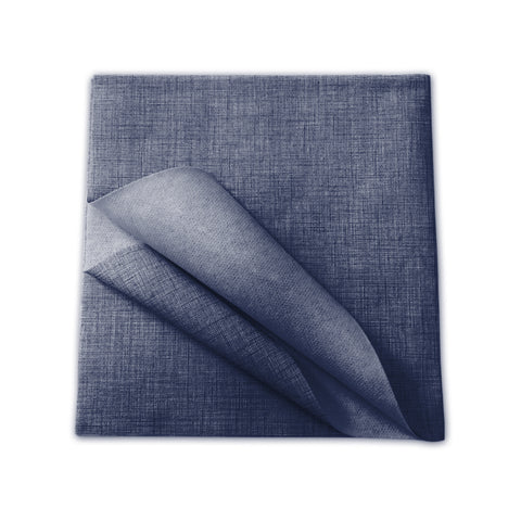 Set of 100 blue disposable TNT tablecloths 100x100cm