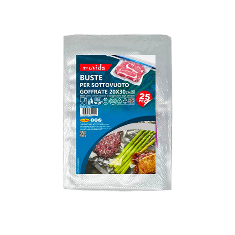 Set of 25 vacuum storage bags, 20x30cm, 0,13ml