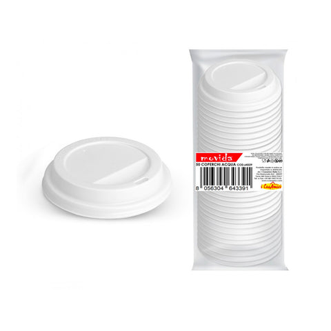 Disposable lids for 180/210ml cups, set of 50