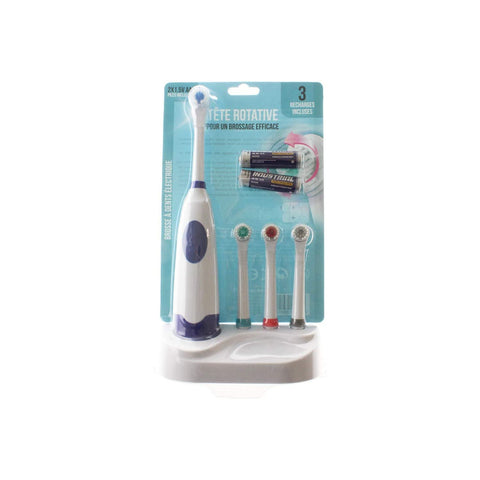 Electric Toothbrush Set With 4 Replacement Heads