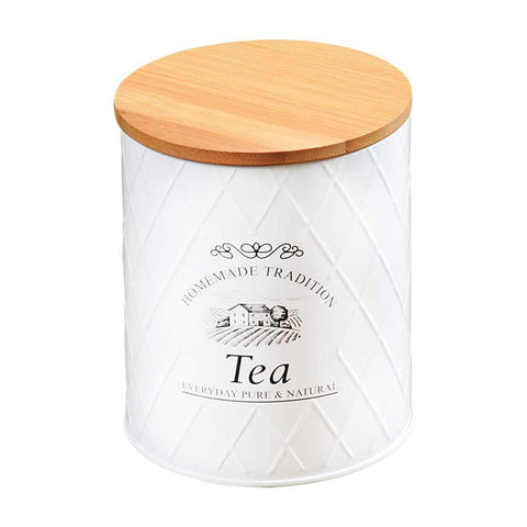 Metal tea tin 11x11x13,5cm