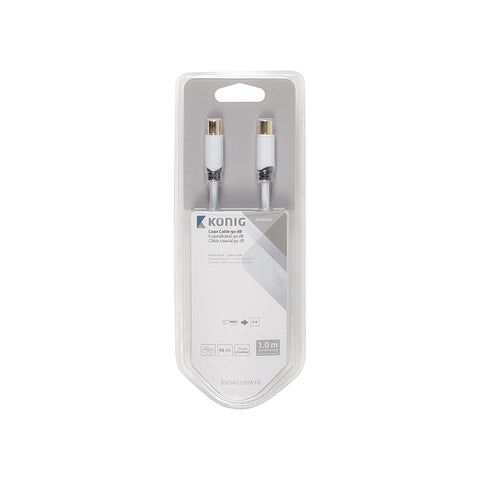 Male-Male Coaxial Cable 1m