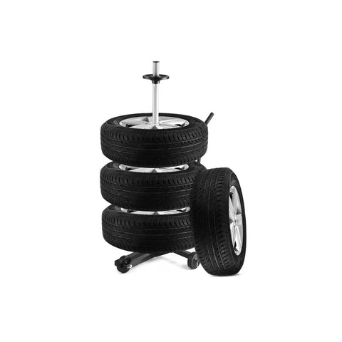 Trolley for carrying 4 tires with bar support 100kg