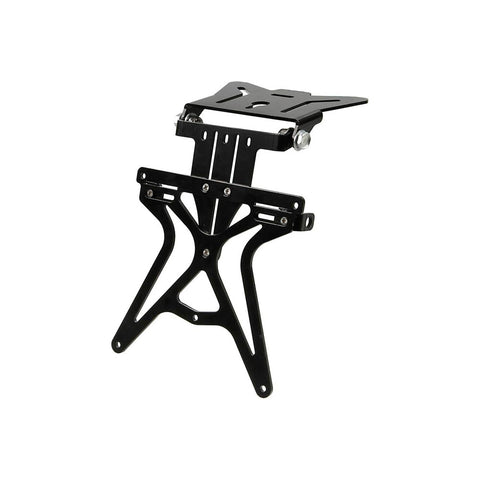 Adjustable Italian license plate holder for motorcycles