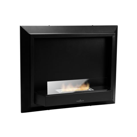 Cupido Black Wall-Mounted Bioethanol Fireplace