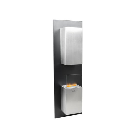 Latona Black Wall-Mounted Bioethanol Fireplace