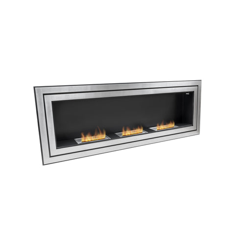 Zeus Nero Wall-Mounted Bioethanol Fireplace