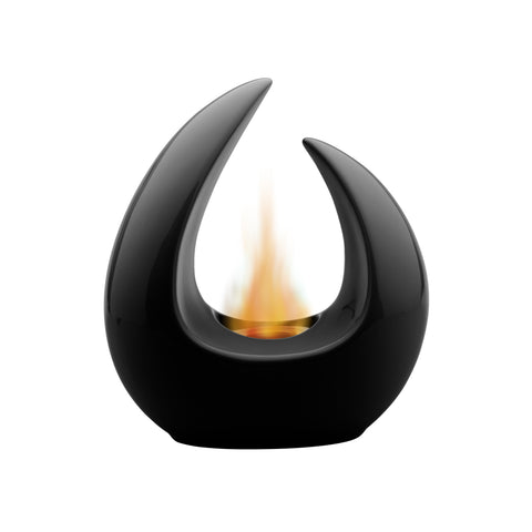 Iris Black Tabletop Bioethanol Fireplace