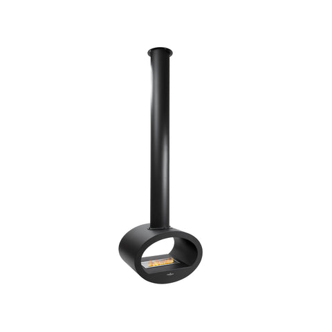 Crono Nero Freestanding Bioethanol Fireplace