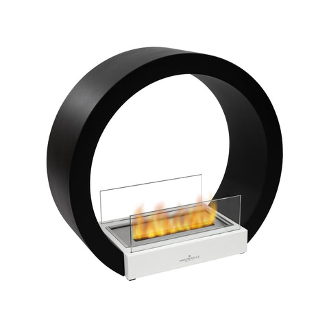 Elio Black Freestanding Bioethanol Fireplace