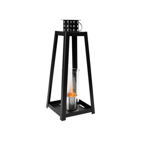 Ercole Black Freestanding Bioethanol Fireplace