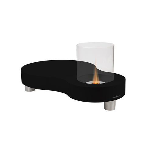 Black Ermes Freestanding Bioethanol Fireplace