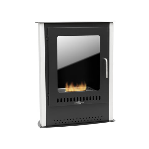 Luna Bianco Freestanding Bioethanol Fireplace