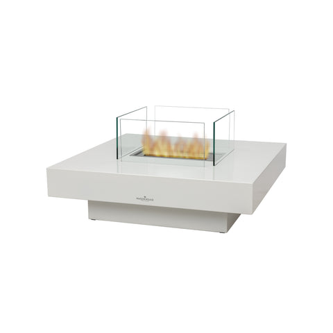 Freestanding Nike White Bioethanol Fireplace