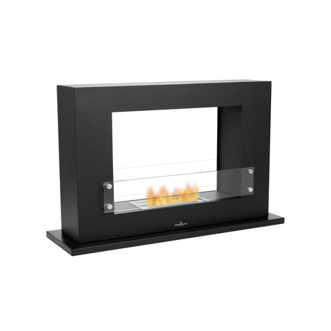 Black Pluto freestanding bioethanol fireplace