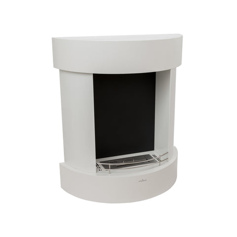 Proserpina Bianco Freestanding Bioethanol Fireplace