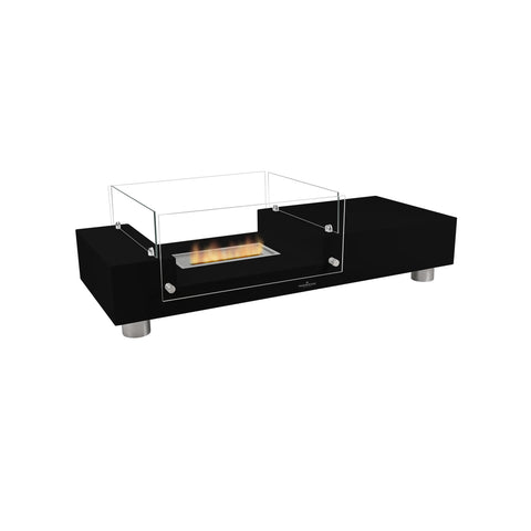 Black Vittoria Freestanding Bioethanol Fireplace