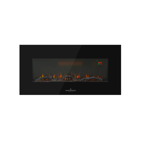 Wall/Floor-Mounted Electric Fireplace With Remote Control
