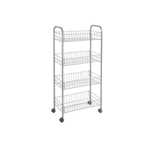 4-Tier Removable Shelving Unit 41x23x84cm