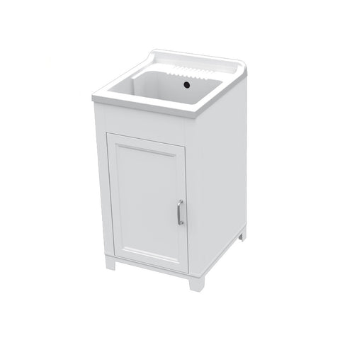 Resin laundry cabinet with 1 door